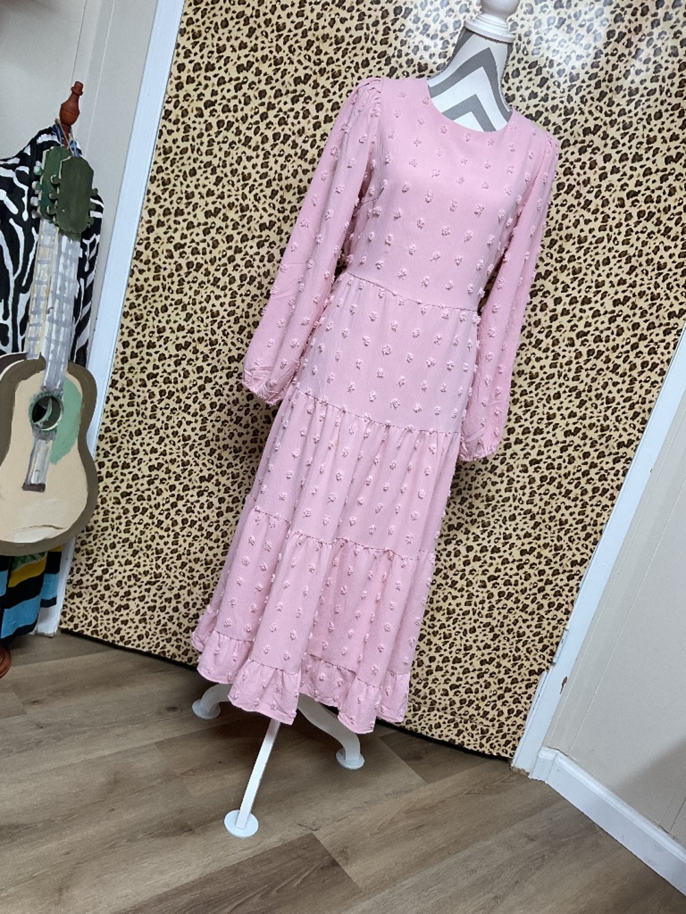 Pink dot dress